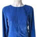 NWT, Free People Chelsey Mini Dress Blue Velvet Open Back Bell Sleeves, Sz S