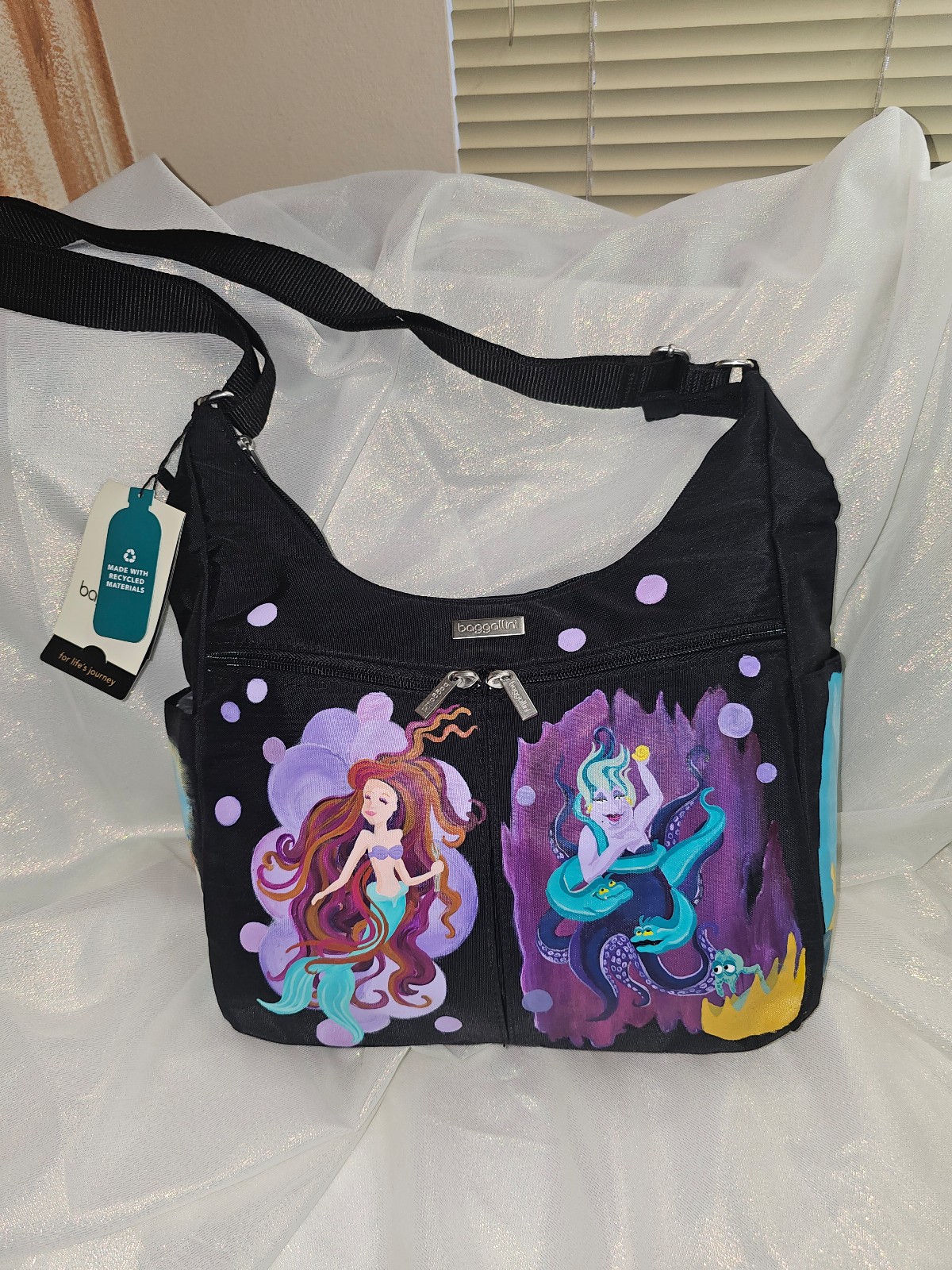 For the Disney Lover! Hand Painted shoulder bag.