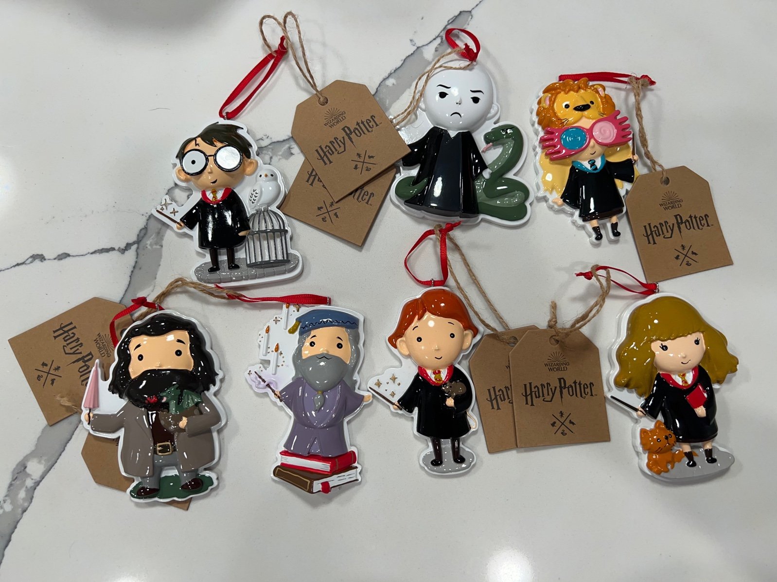NWT Harry Potter Character Ornaments Set of 7