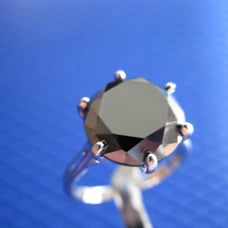4.52ct 100% REAL NATURAL BLACK DIAMOND RING, CERTIFICATE,FR EE DIA TESTER Size 7