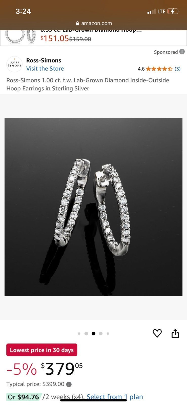 Diamond earrings ross simons