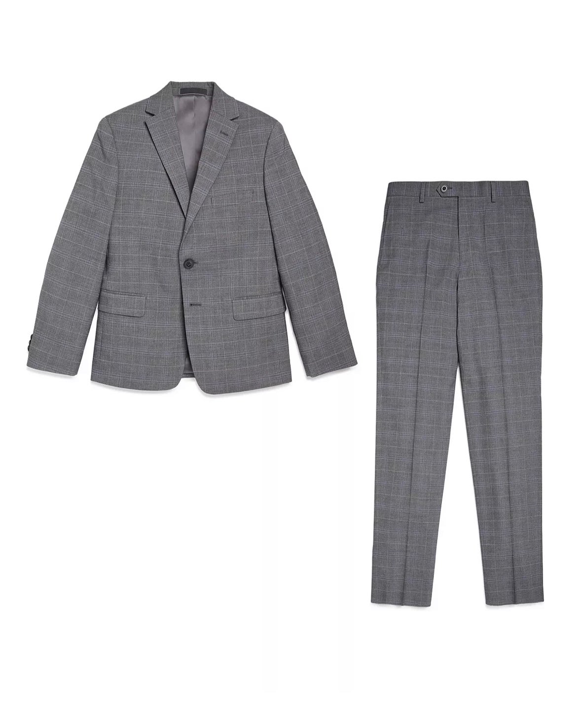 Boys M Kors Silver Grey Slim Fit Suit