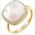 Jupiter Women's Natural Gemstone Mother of Pearl Ring
