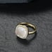 Jupiter Women's Natural Gemstone Mother of Pearl Ring