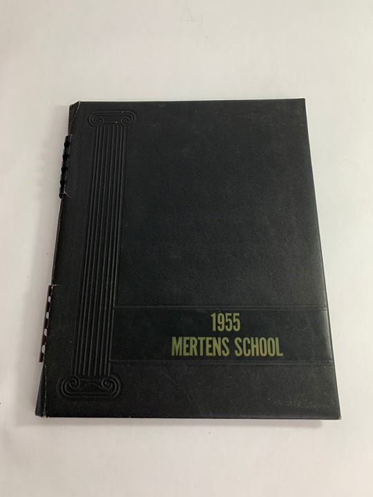 Vintage 1955 Mertens school yearbook Texas