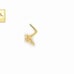 Solid 14kt gold cross cute elegant CZ