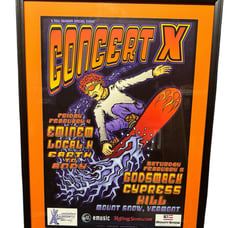 Concert X Mount Snow Vermont Show Poster - Eminem, Godsmack, Cypress Hill 2000