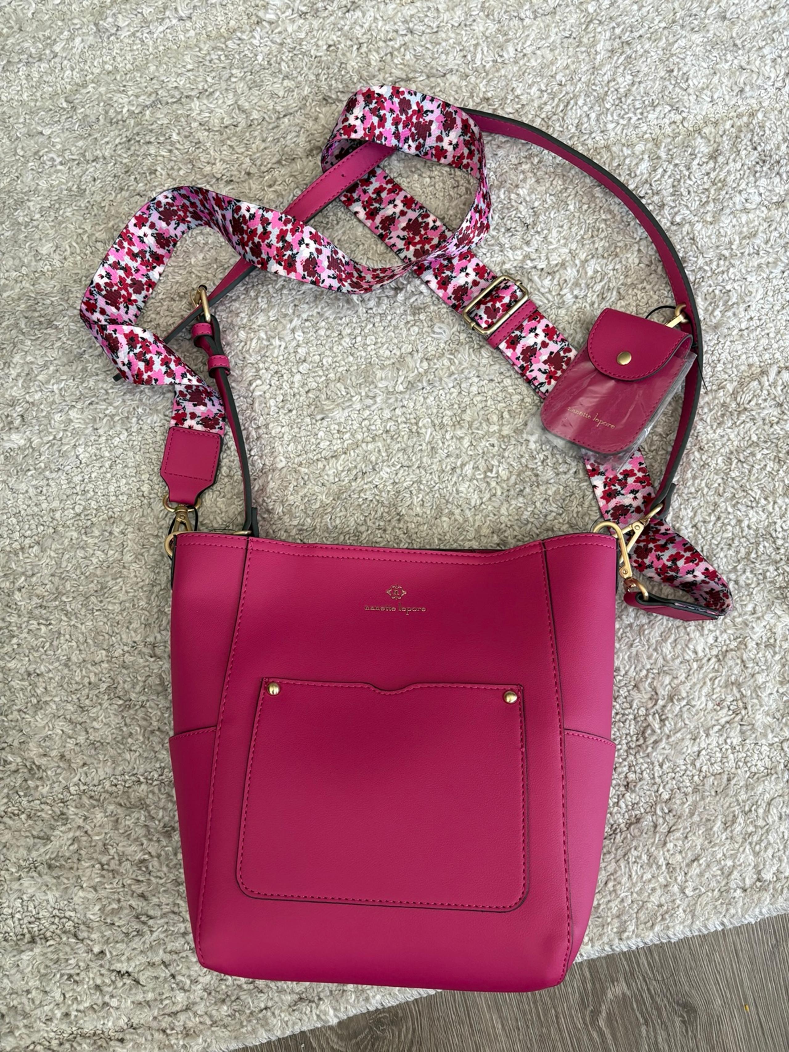 Nanette Lepore Pink Bucket Bag - New w/o Tags