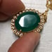 Vintage Green Onyx Necklace 925