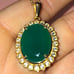 Vintage Green Onyx Necklace 925