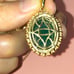 Vintage Green Onyx Necklace 925