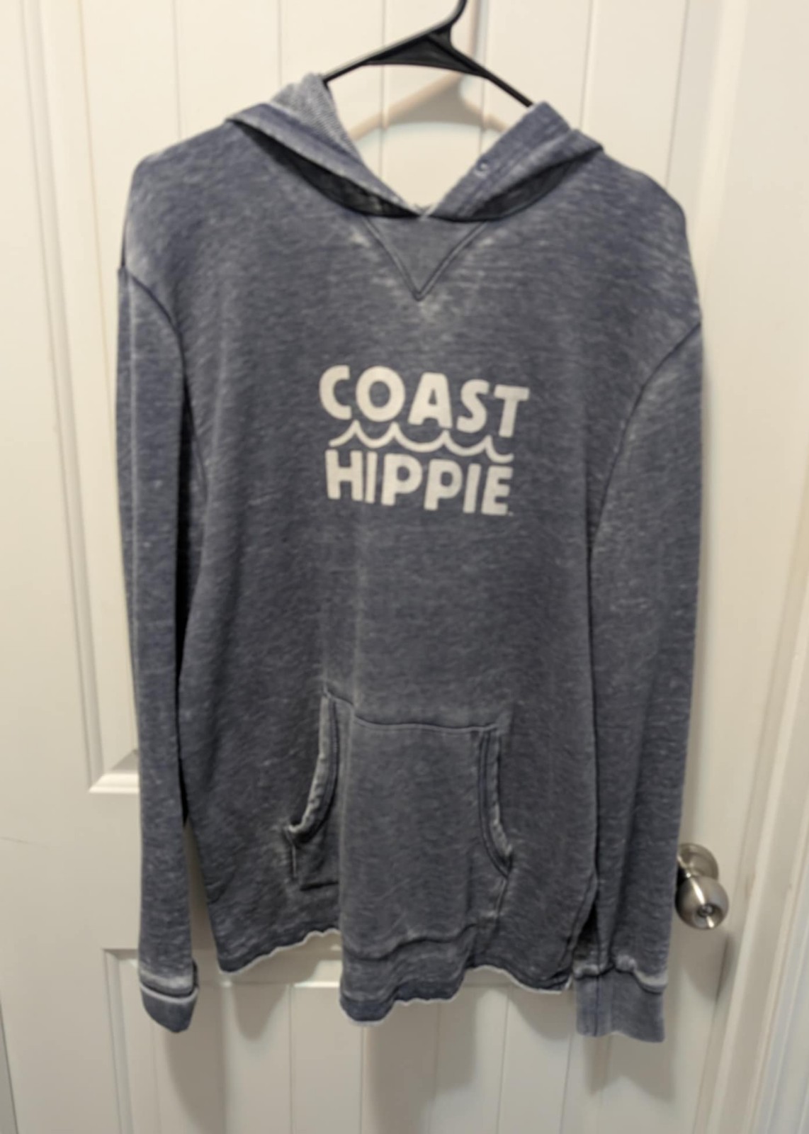 Coast Hippie Logo Vintage Hoodie Dark Oxford Adult Unisex Size L