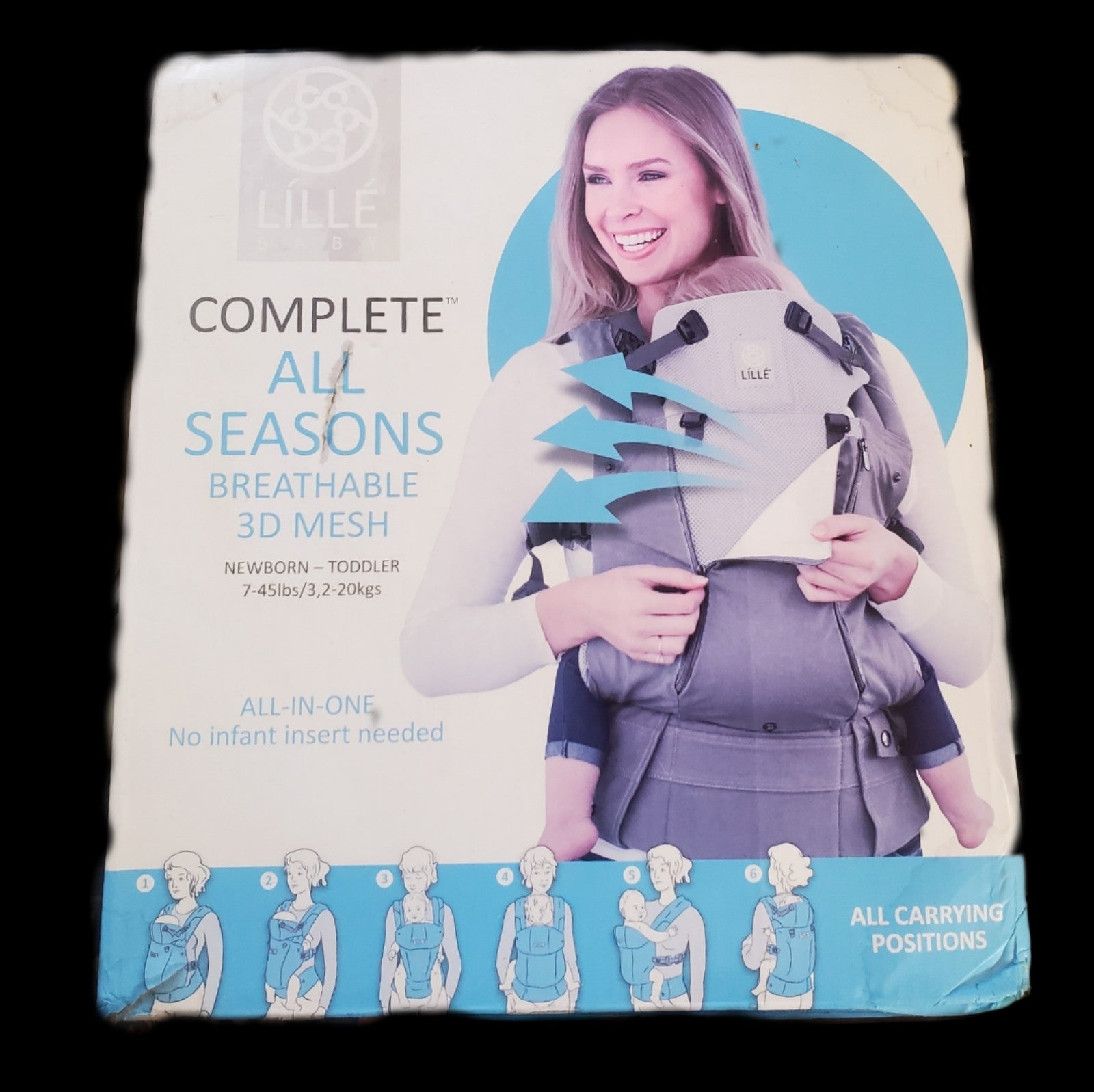 Lille Baby Carrier Complete All Season 7m-Toddler Charcoal Berry
