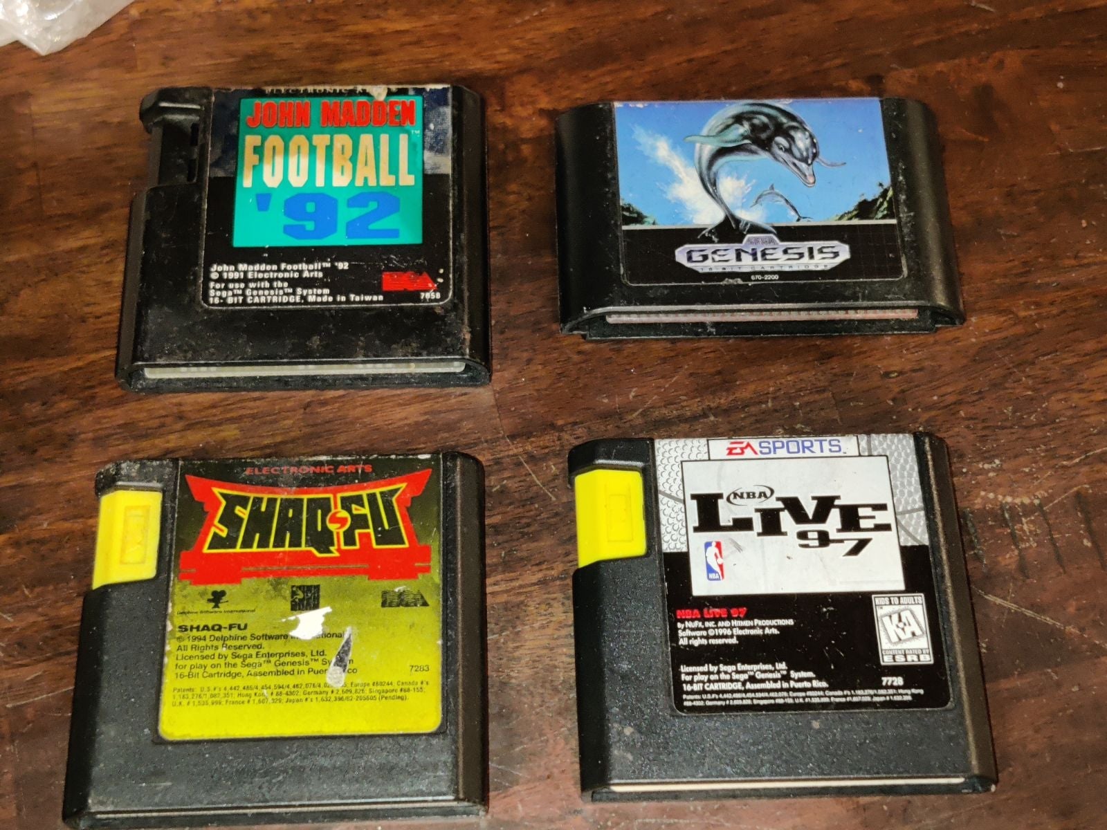 4 Sega Genesis Games Lot