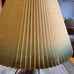 Mid Century VINTAGE Tricolor Ceramic Table Lamp with Original Lampshade Leviton