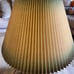 Mid Century VINTAGE Tricolor Ceramic Table Lamp with Original Lampshade Leviton