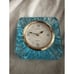 SEIKO Lead Crystal Quartz Aqua Desk Mantle Shelf Clock Japan Heavy Vintage