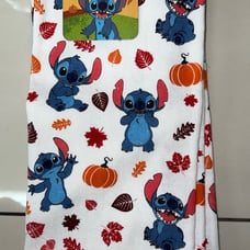 Disney stitch fall kitchen towel