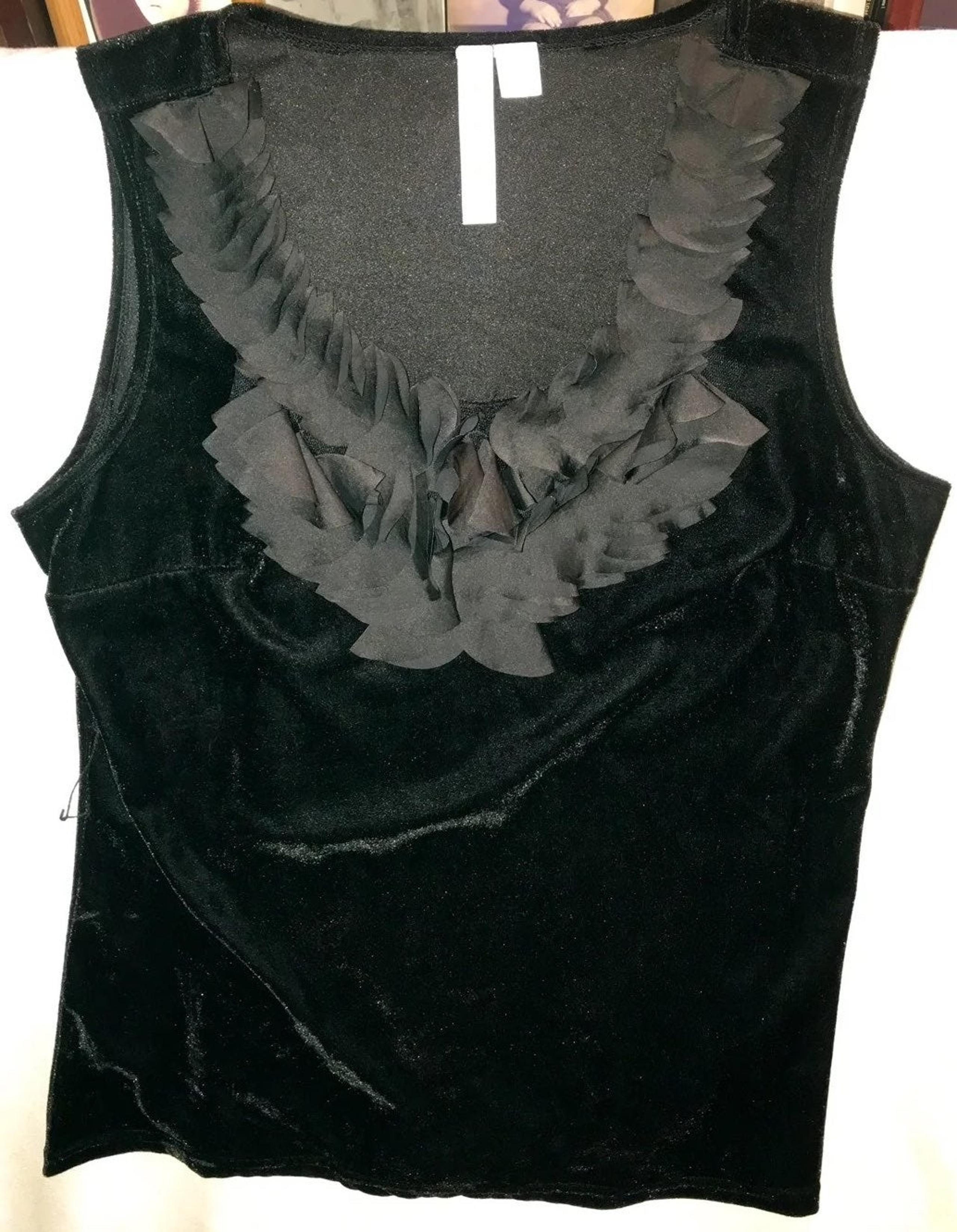 ADIVA WM L VELVET TANK PETAL NECKLINE
