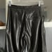 Nanushka Mitsu Faux Leather Pants Pleated High Rise Slim Tapered Black