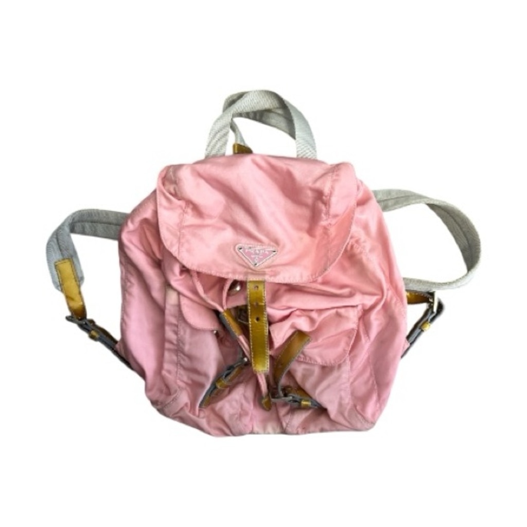 Prada Pink Nylon Mini Backpack – Vintage Made in Italy