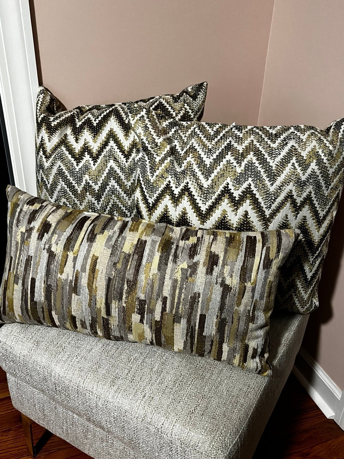 2-New Modern Accent Pillows