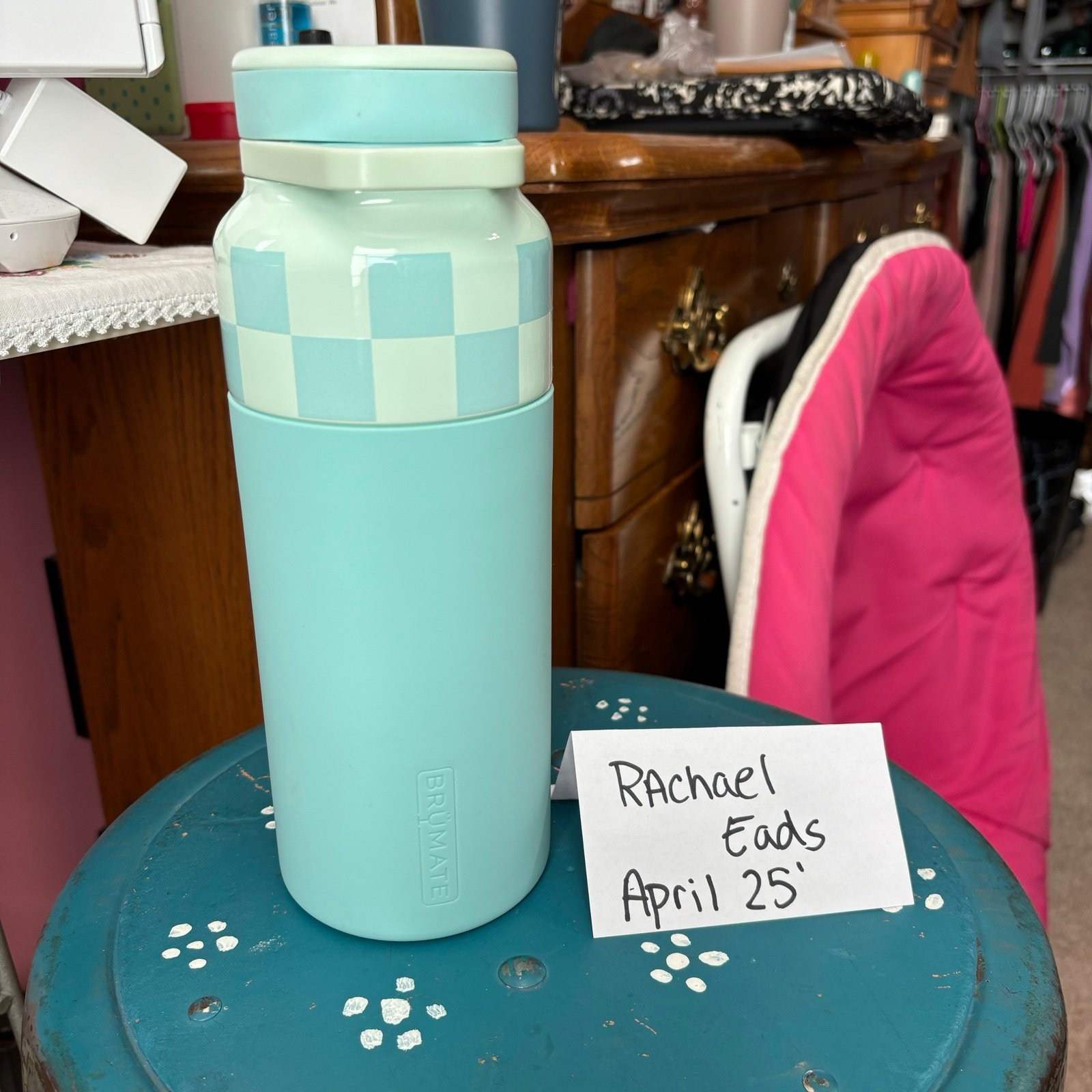 NWT Brumate 35oz Seafoam Checkered Rotera