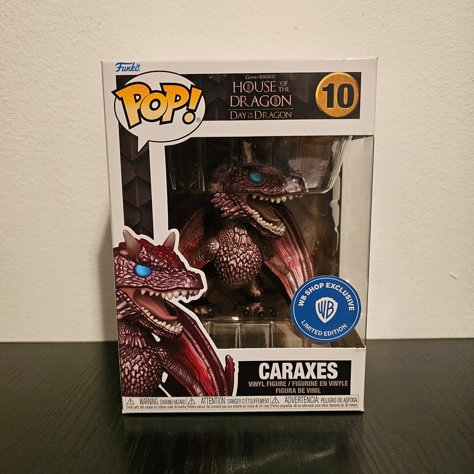 Funko Pop! House of the Dragon - Caraxes #10 (Metallic) WB shop exclusive