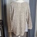 J.Jill cream/tan/black oversized open knit sweater sz XL