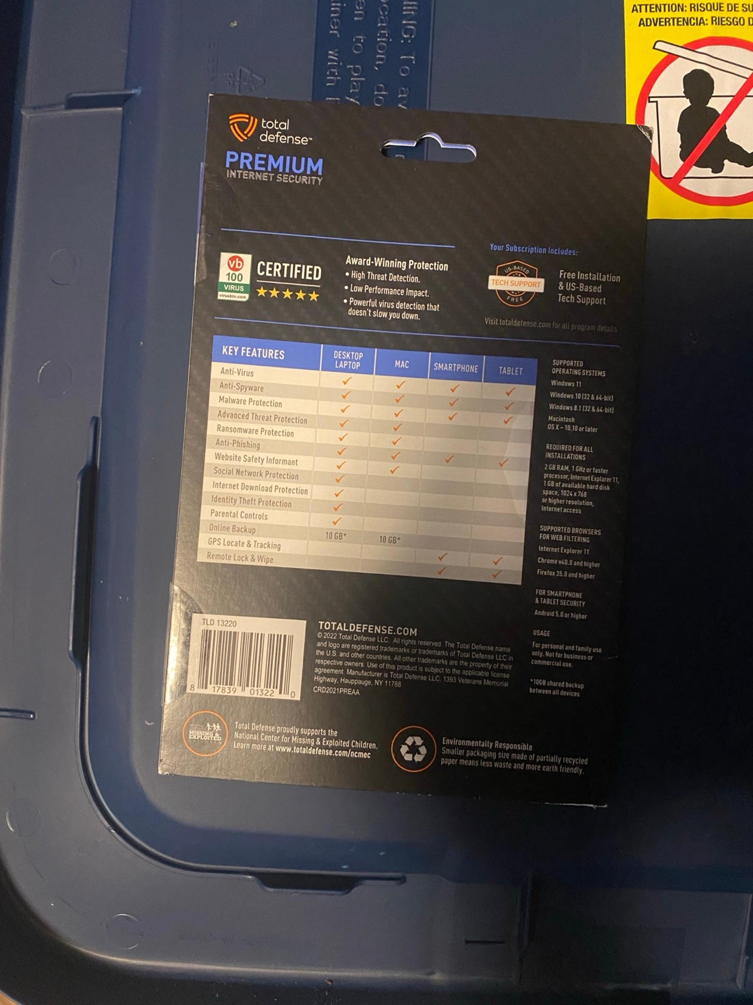 Total Defense premium internet security