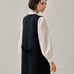Unused with Tag: ANAYI Wool Silk Milano Ribbed Vest, Thick