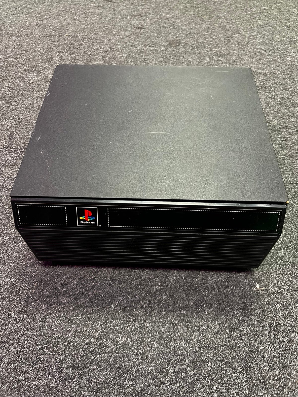 Vintage Sony PlayStation PS1 Black Game Storage Case - Rare Drawer