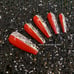20 piece Long Coffin Press On Nails
