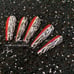 20 piece Long Coffin Press On Nails