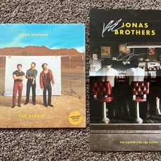 Jonas Brothers The Album Signed Poster + Vinyl