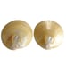 2 Vtg Genuine MOP Mother Of Pearl Sea Shell Caviar Appetizer Plate Dish Large 8