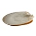 2 Vtg Genuine MOP Mother Of Pearl Sea Shell Caviar Appetizer Plate Dish Large 8