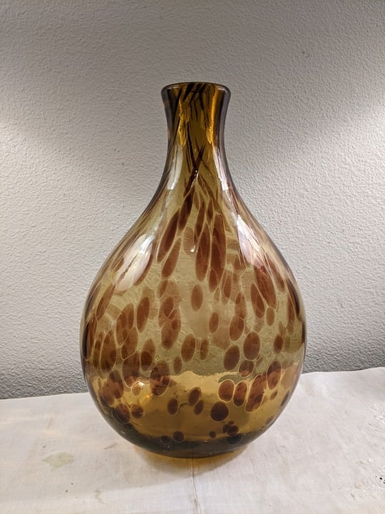 Thick Wall Artistic Glass Vase 11.5