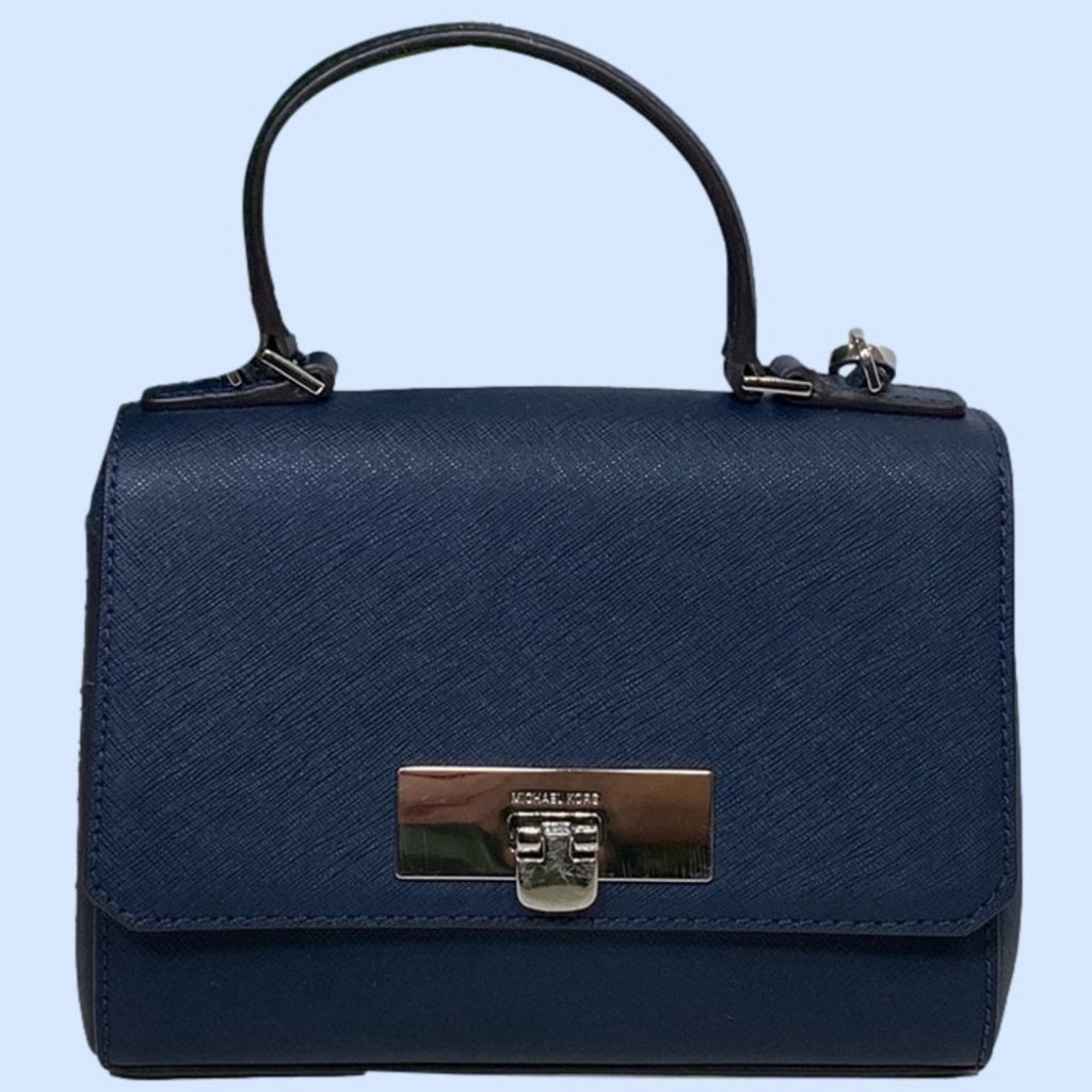 Michael Kors Callie Extra-Small Crossbody Handbag Satchel Navy