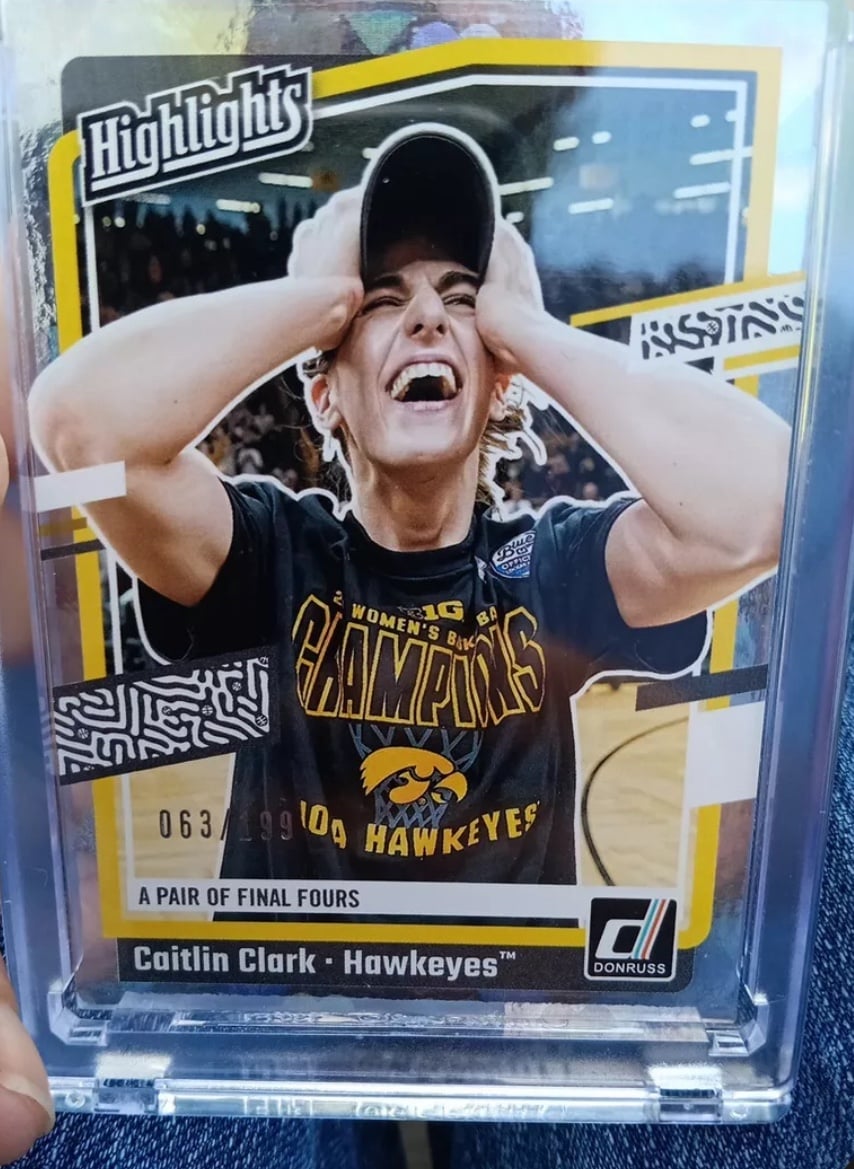 Rookie Caitlyn Clark Numbered Card