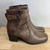 Baretraps Towanda Lug Sole Booties- Mushroom- Size 9 M- NEW