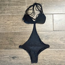 MIKOH SWIMWEAR MAKAHA ONE PIECE SWIMSUIT NIGHT Black
