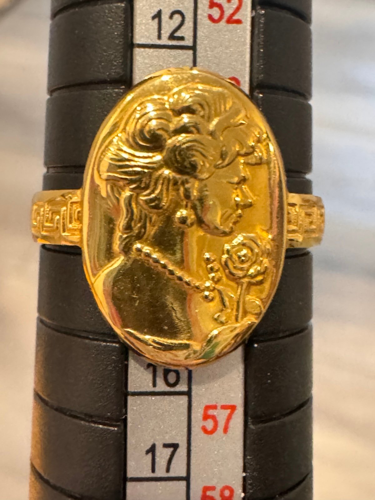 18K Saudi Gold Real gold ring size 7