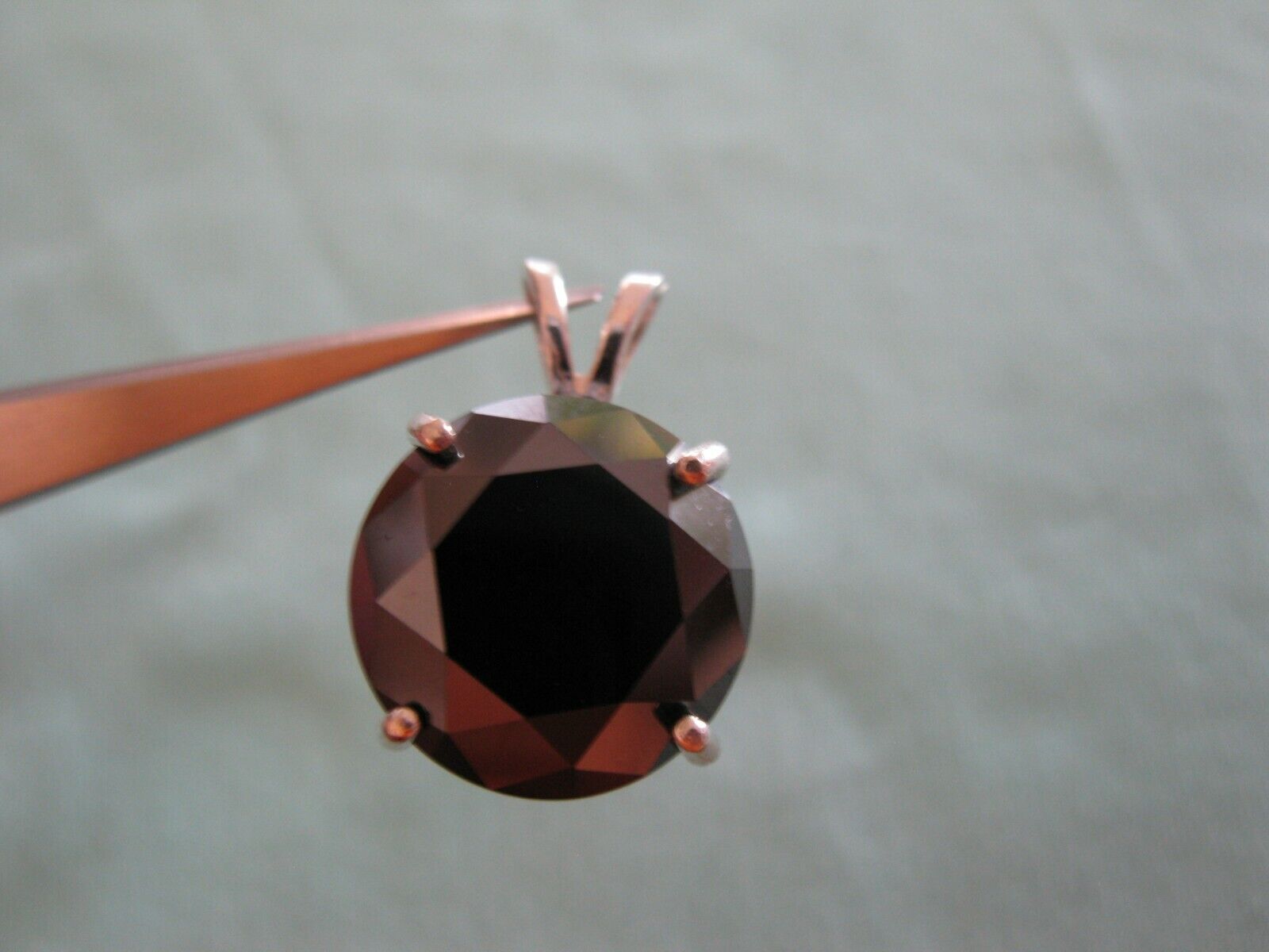 13.50ct NATURAL BLACK DIAMOND NECKLACE,FREE DIAMOND TESTER,CERTIFI CATE,PENDANT
