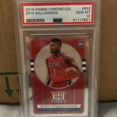 2019 Panini Chronicles - Zion Williamson RC #552 - PSA 10