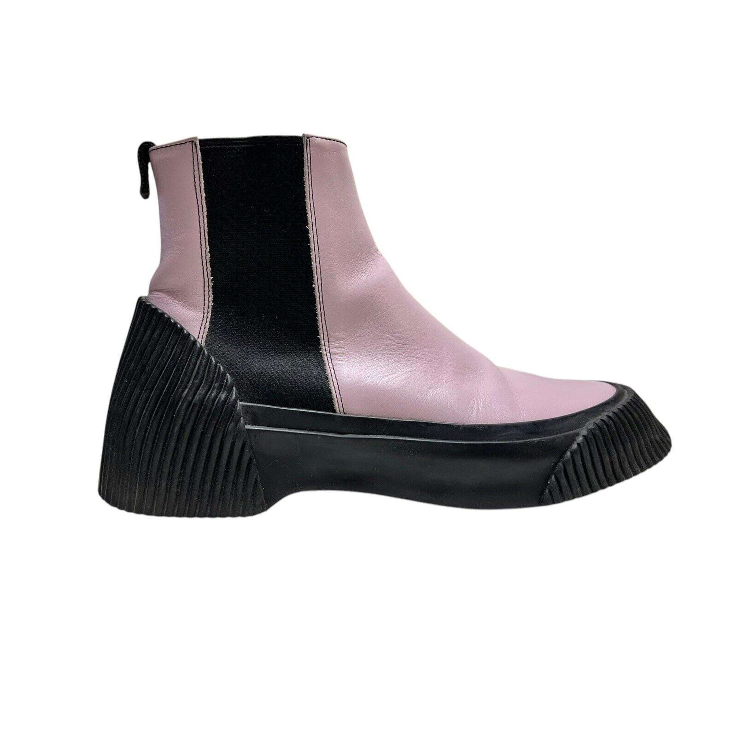 3.1 PHILLIP LIM Lela Lug Sole Pink Leather Chelsea Boots $550 39 / US 9