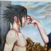 Naruto Anime Art Painting Itachi Sasuke Uchiha