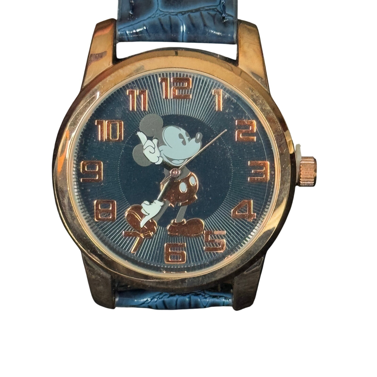 Disney Mickey Mouse Blue & Gold Watch NIB