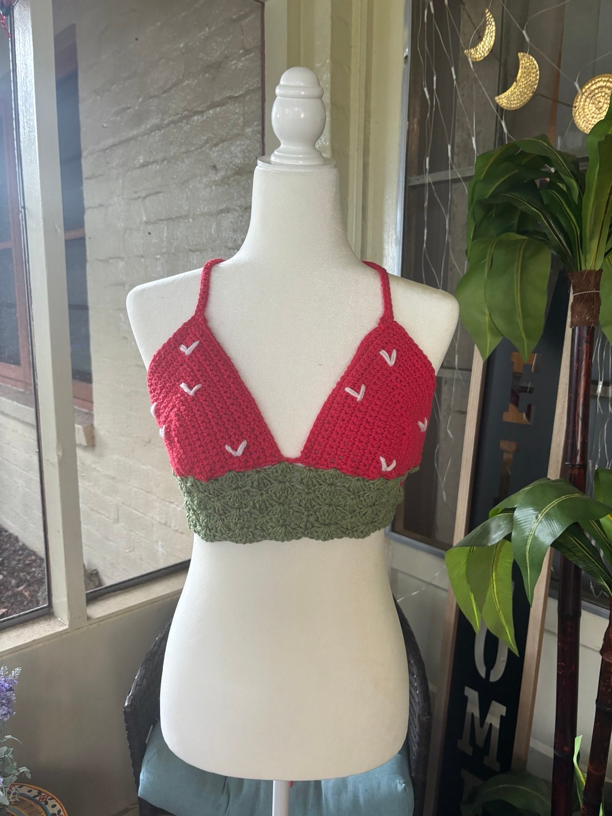 Crochet Strawberry Top
