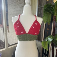 Crochet Strawberry Top